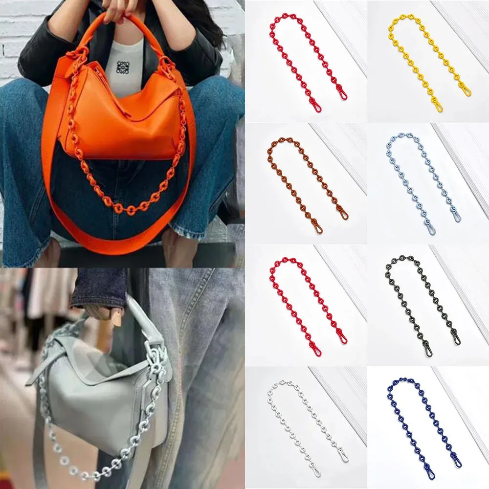 68cm Women Donut Bag Chain Short Metal Shoulder Strap Crossbody Pant Handbag Handle Fashion Part Accessory 240115