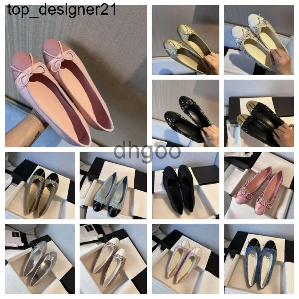 Nouvelles sandales 2024 Femmes Chaussures habillées plates Femmes Chaussure de ballet Mules plates Mocassins Couture Ballerines Tissu en peau d'agneau Appartements Designer Sandal Slides Chaussures pour femmes