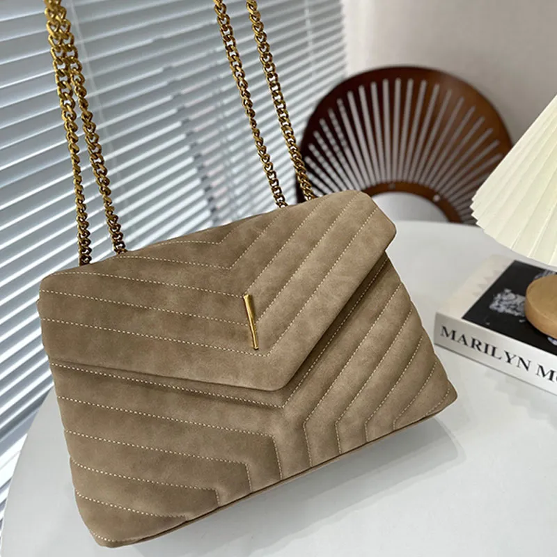 Suede Hand Bag Chain Messenger Cross Body Bag Designer Women Bag