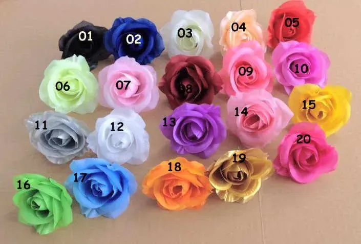 BEST SELLER FLOWER HEADS 100p Artificial Silk Camellia Rose Fake Peony Flower Head 7--8cm for Wedding Party Home Decorative Flowewrs