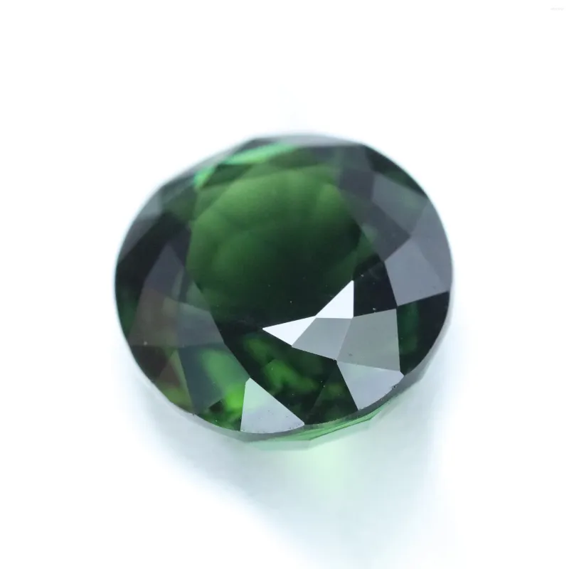 Luźne diamenty szlachetne 10.20ct zielona poduszka turmalinowa w kształcie 13.87x12.87x8.05mmpryvate niestandardowy pierścień wisiorek