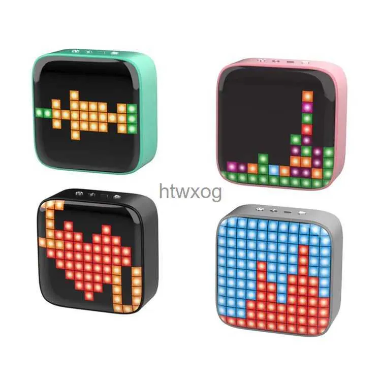 Portabla högtalare Bluetooth Small Speaker Cartoon Portable Wireless LED Lantern RGB Audio Mini Card Creative Presenthögtalare YQ240116