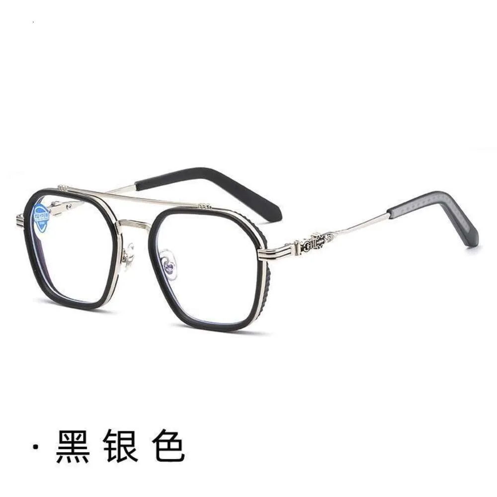 2024 Designer de luxe CH Lunettes de soleil pour hommes Femmes Chromes Lunettes Cadres Ultra Plat Myopie Grande Mode Pure Titanium Heart Lunettes Cadre Homme Unisexe Lunettes JFGB