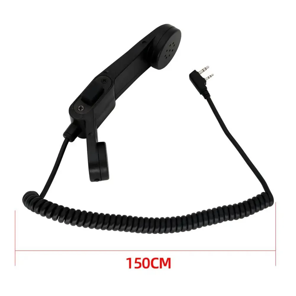 Talkie Tattico PTT H250 PTT microfono altoparlante portatile adattatore militare 2pin microfono a spalla KEN plug tattico walkie talkie PTT