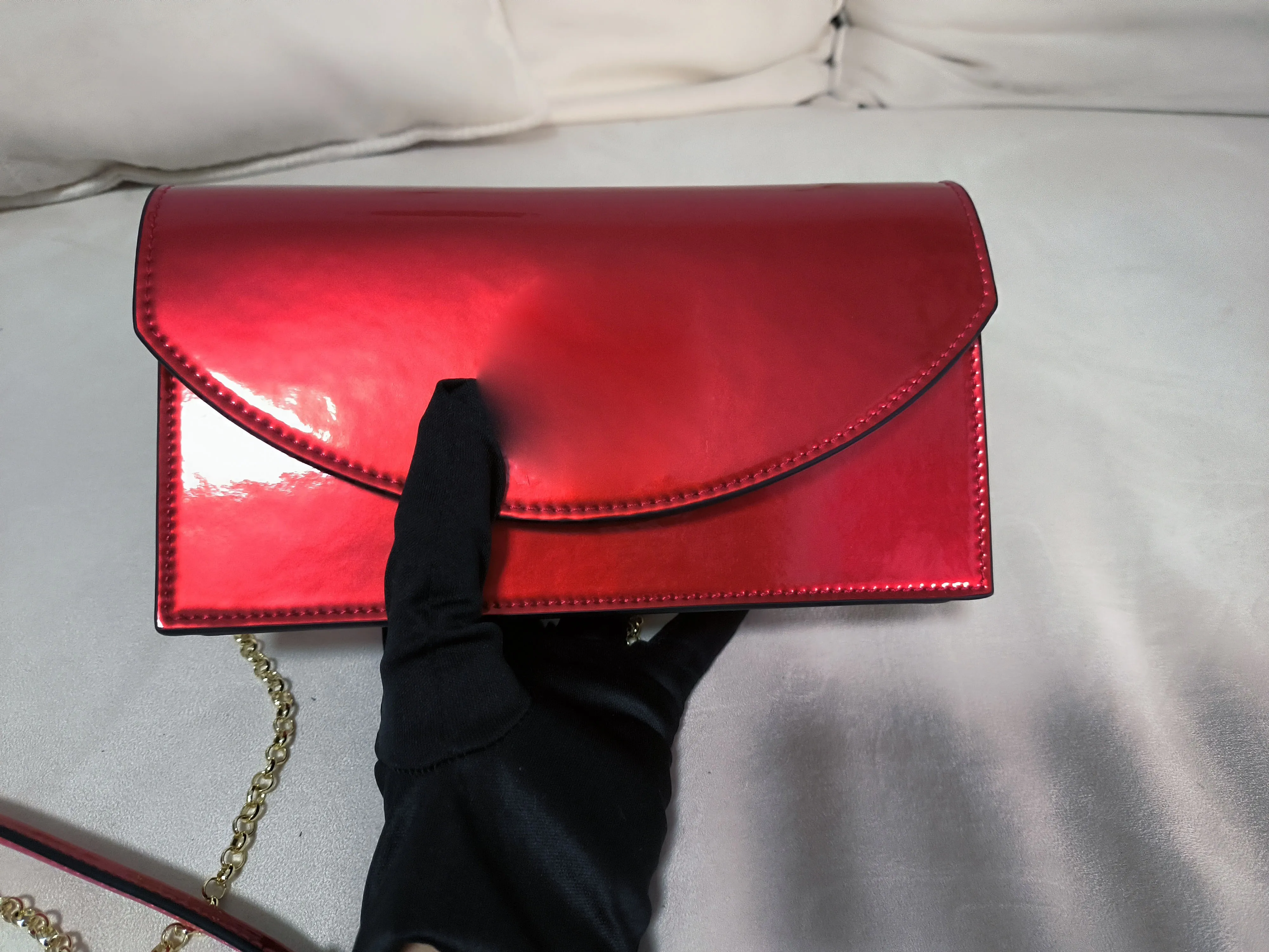 moda proste kobiety eleganckie czerwone torby sprzęgła CL Multi Funkcja Elegancka jakość duża pojemność przenośna designerska torba na torbę