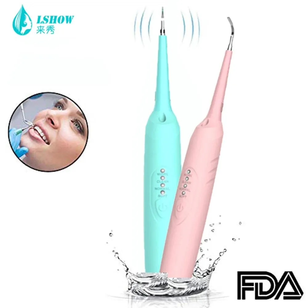 Tandborste Ny design Electric Sonic Dental Scaler Tandkalkyl Remover Tandfläckar Tartar Eraser Hemanvändning Tandtvättverktyg med bakgrundsbelysning