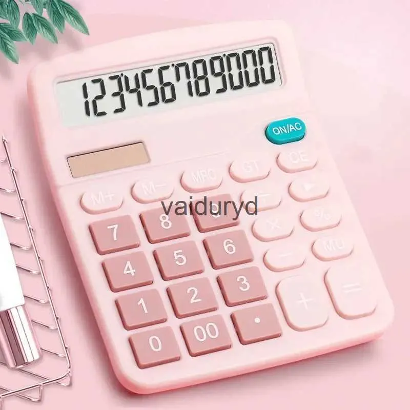 Calculatrices Calculatrice électronique à 12 chiffres Calculatrice solaire Calculatrice à double alimentation pour bureau à domicile Outils de comptabilité financièrevaiduryd
