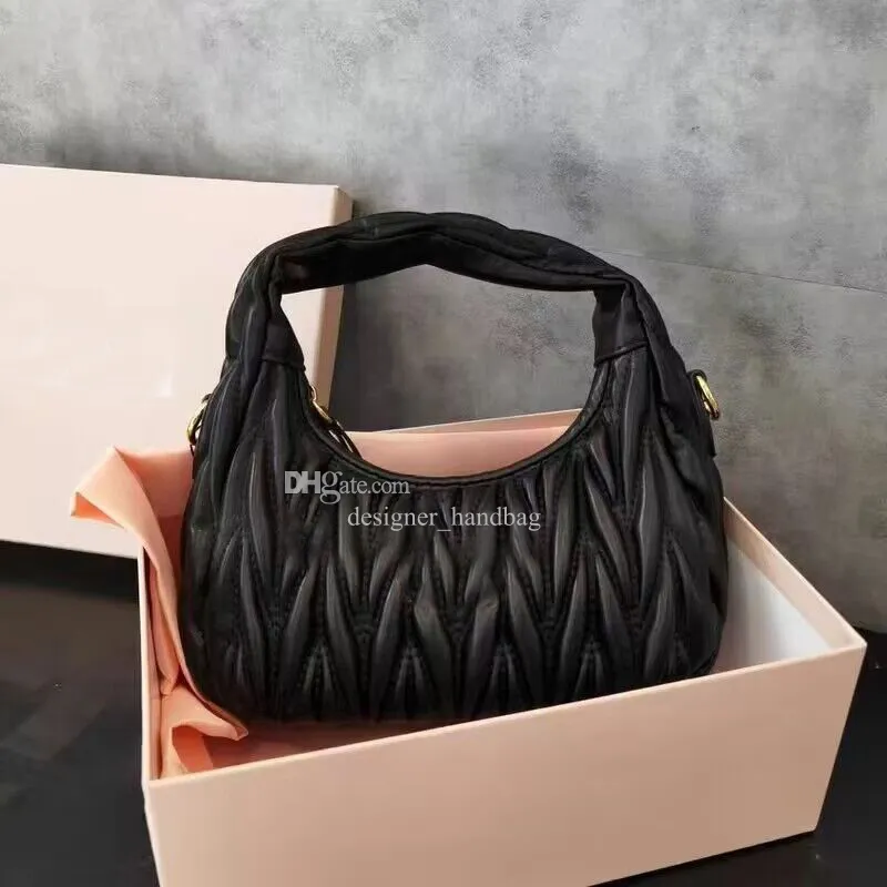 Mulheres Hobo Bolsa De Ombro Designer Bolsa De Luxo Tote Preto Branco Rosa Mini Bolsas De Embreagem Carteira