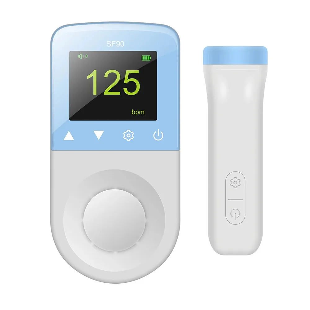 Moniteur cardiaque fœtal multifonction Doppler Moniteur cardiaque fœtal à ultrasons Stéthoscope Compteur de mouvements fœtaux SF90 240115