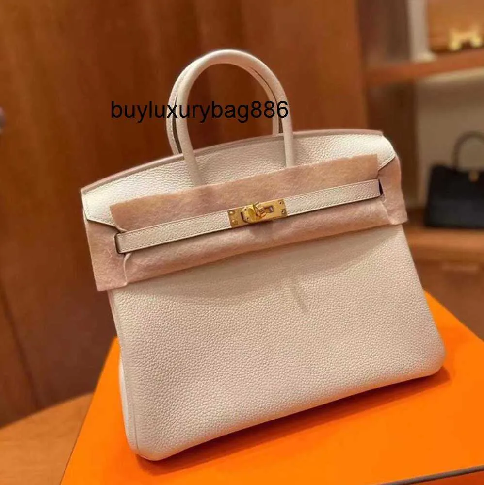 Sac à main en cuir véritable Ber Kin femmes fourre-tout sac de créateur sac à main de luxe classique mode portefeuille en cuir Togo avec Orange Motion Design