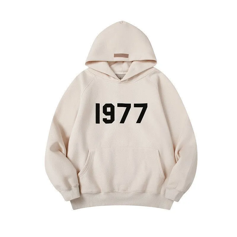 designer hoodie for man essentialshoodie man 1977 set essentialsweatshirts women youth Long Sleeve Hooded Printed Letter Pullover Sweatshirts Loose ny