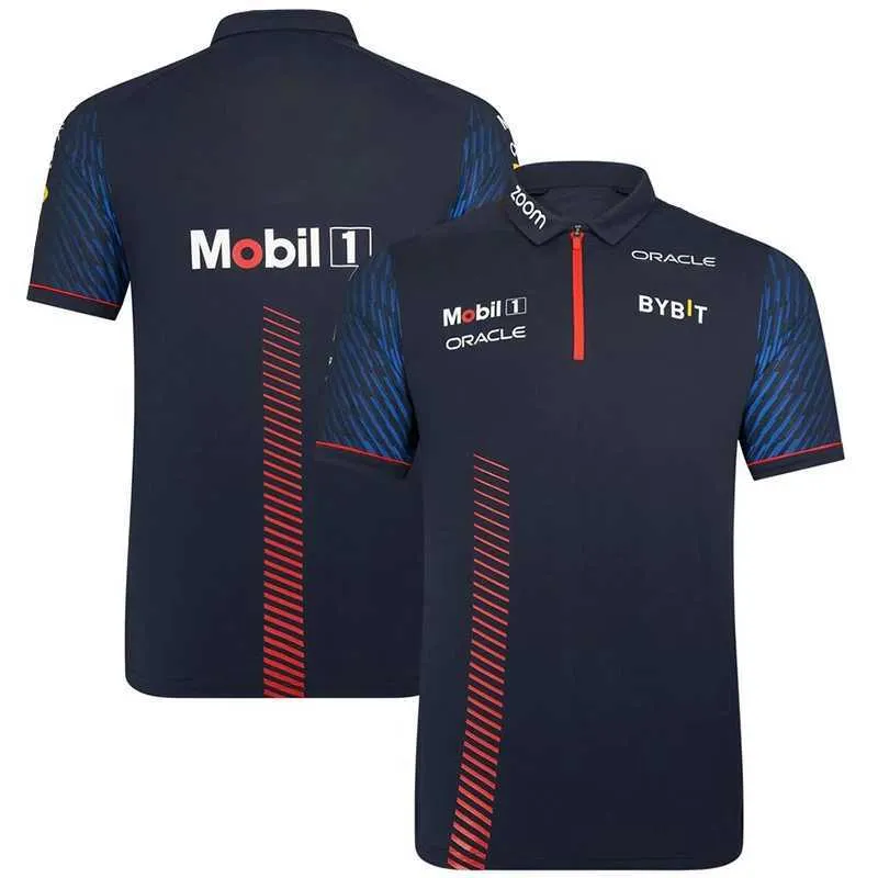 2023 Nytt F1 World Championship Racing Team Samma korta ärm T-shirt Polo-skjorta kan anpassas gratis