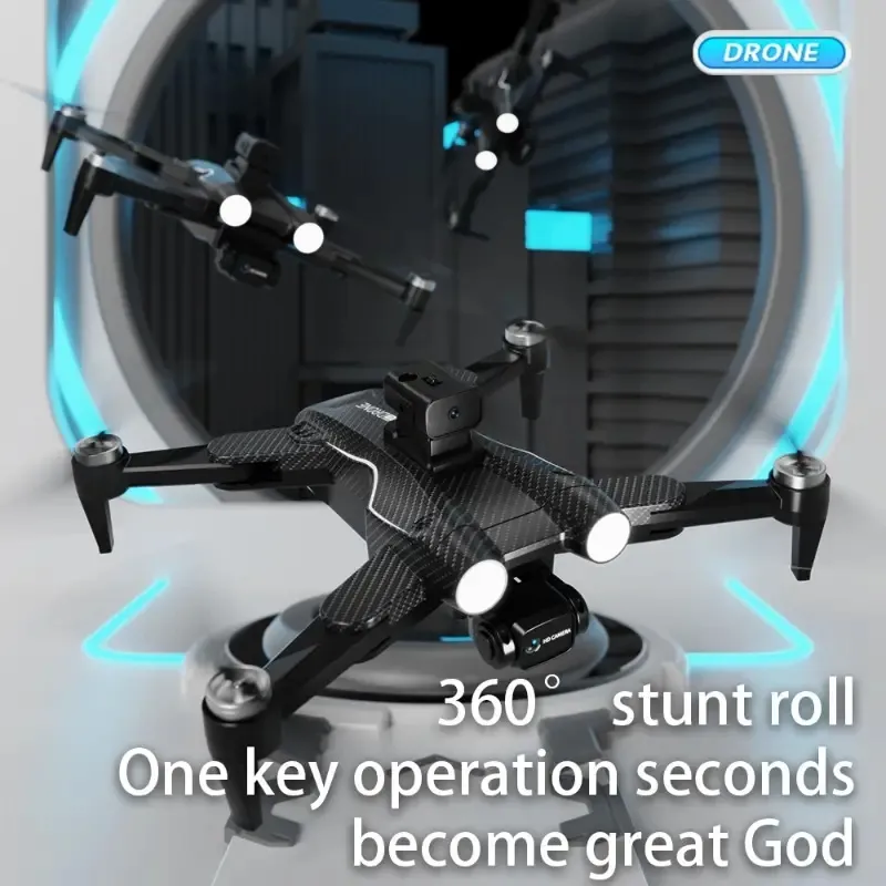 KBDFA F167 Drone-Dual Camera Professional Photography Hinder Undvikande Brushless Helicopter 2.4G Foldble Quadcopter Toys UAV