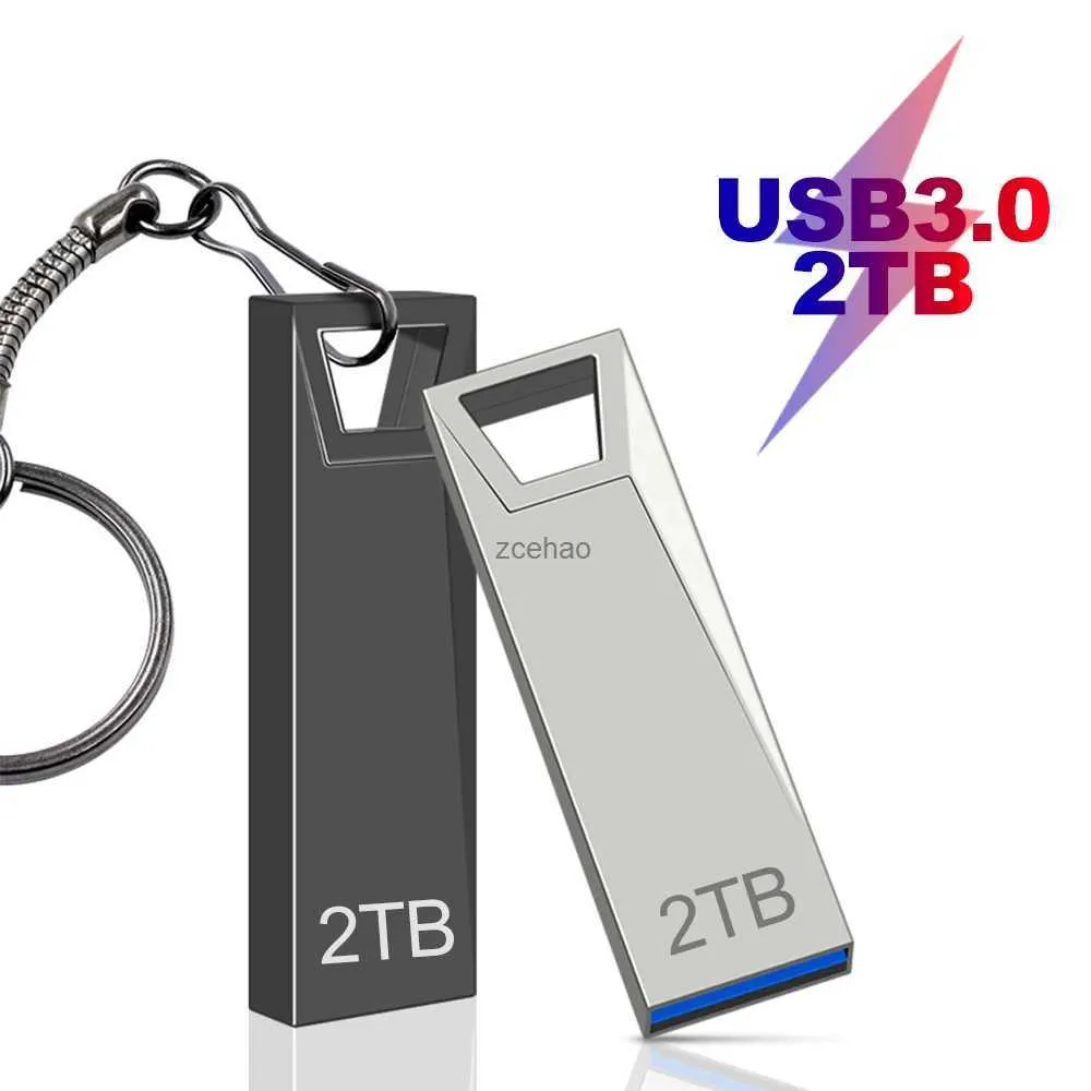 Drives USB Flash Drives Metal Pen Drive USB 3.0 2TB Silna prędkość Cle Flash Drives 1TB Waterproof Pendrive 512 GB Memoria USB Kij Bezpłatna wysyłka
