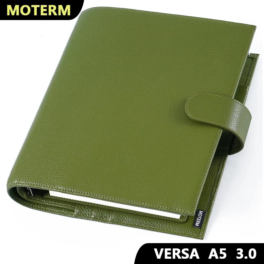 Moterm Versa A5 3.0 30 mmリング付きオーガナイザーPebbled Style Plannerファイルパッケージ多機能アジェンダ日記ジャーナルNotepad 240115