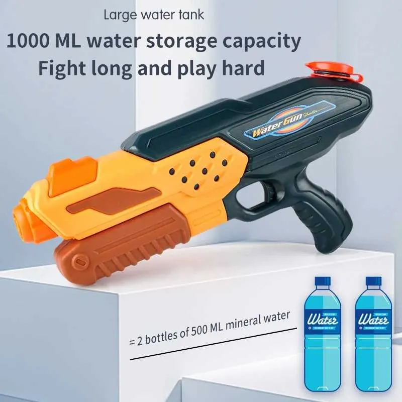 Sand Play Water Fun Summer Water Gun Powerful Blaster Guns for Children Large Capacity Water Toys Pistol Cannon Outdoor Pool Beach Toys for BoysLF