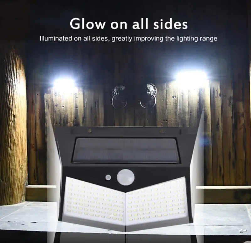 LED Solar Light PIR Motion Sensor Outdoor Waterproof Garden Lamps With Three Modes exterior Wall lights Super Brigh