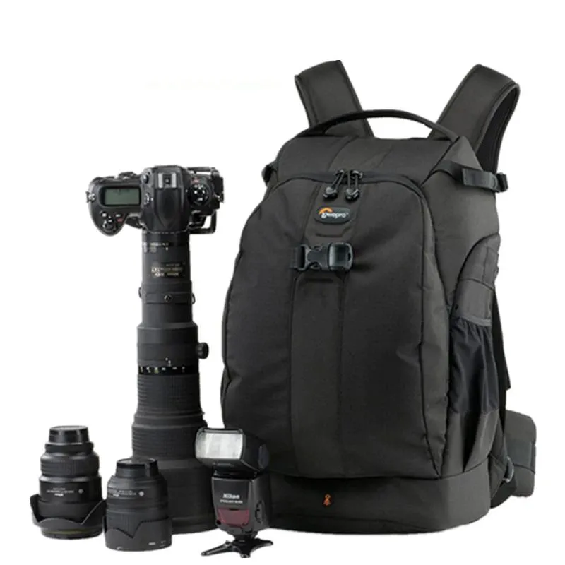 Aksesuarlar Lowepro Kamera Çantası Yeni Flipside 500 AW Professional DSLR Kamera Sırt Çantası Antithefeft Aynasız Kamera Çanta Fotoğraf Çantası