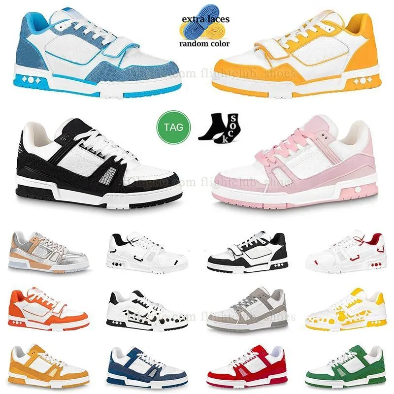 Herrkvinnor Skate Sneaker Low Virgil Sneakers Ablohs Virgils Trainer Plate-Forme Casual Shoe Trainers Straptriple White Black Pink Shoes Men Tennis Walk Trainers