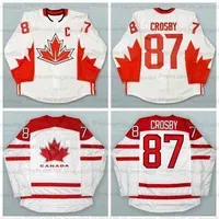 college wearcollege wearCollege Hockey Wears Custom Hockey Jersey 5XL 6XL Sidney Crosby #87 Team Canada Jerseys Stitched White Size XXS-6XL