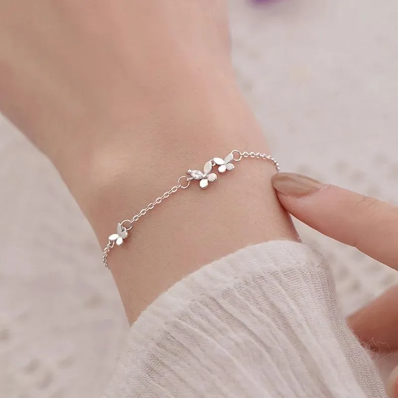 مجوهرات Ventfille Sier Diamondstuddded Bracelet Bracelet Women's Fashion Flowerment Flowelet Flowele