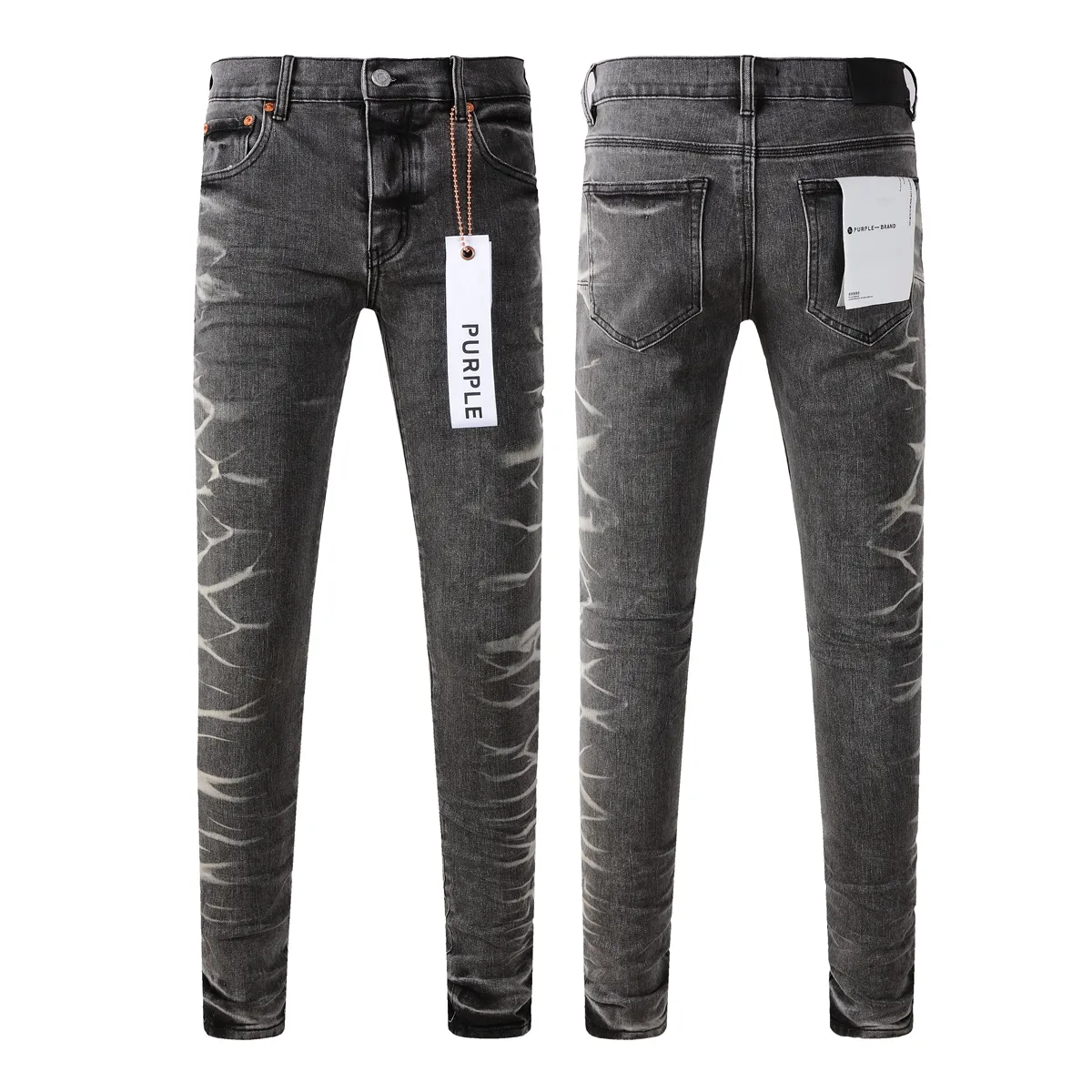 Jeans skinny hommes jeans designers jeans violets jeans hommes jeans de créateur pantalons de randonnée Rip hip hop pantalons de marque de mode de rue moto broderie moulante z6