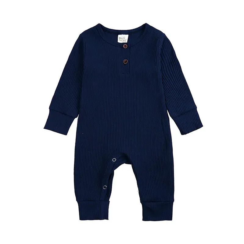 生まれた家庭服の男の子ロンパーコットンガールジャンプスーツ春の衣装0から3 6 18 24か月オーバーシ