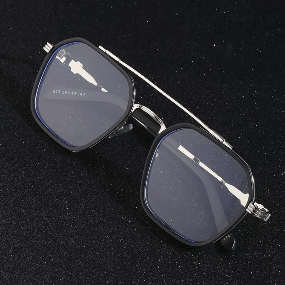 2024 Luxury Flat CH Chrome UV400 Sunglasses for Women Men Trendy Large Heart Eyewear