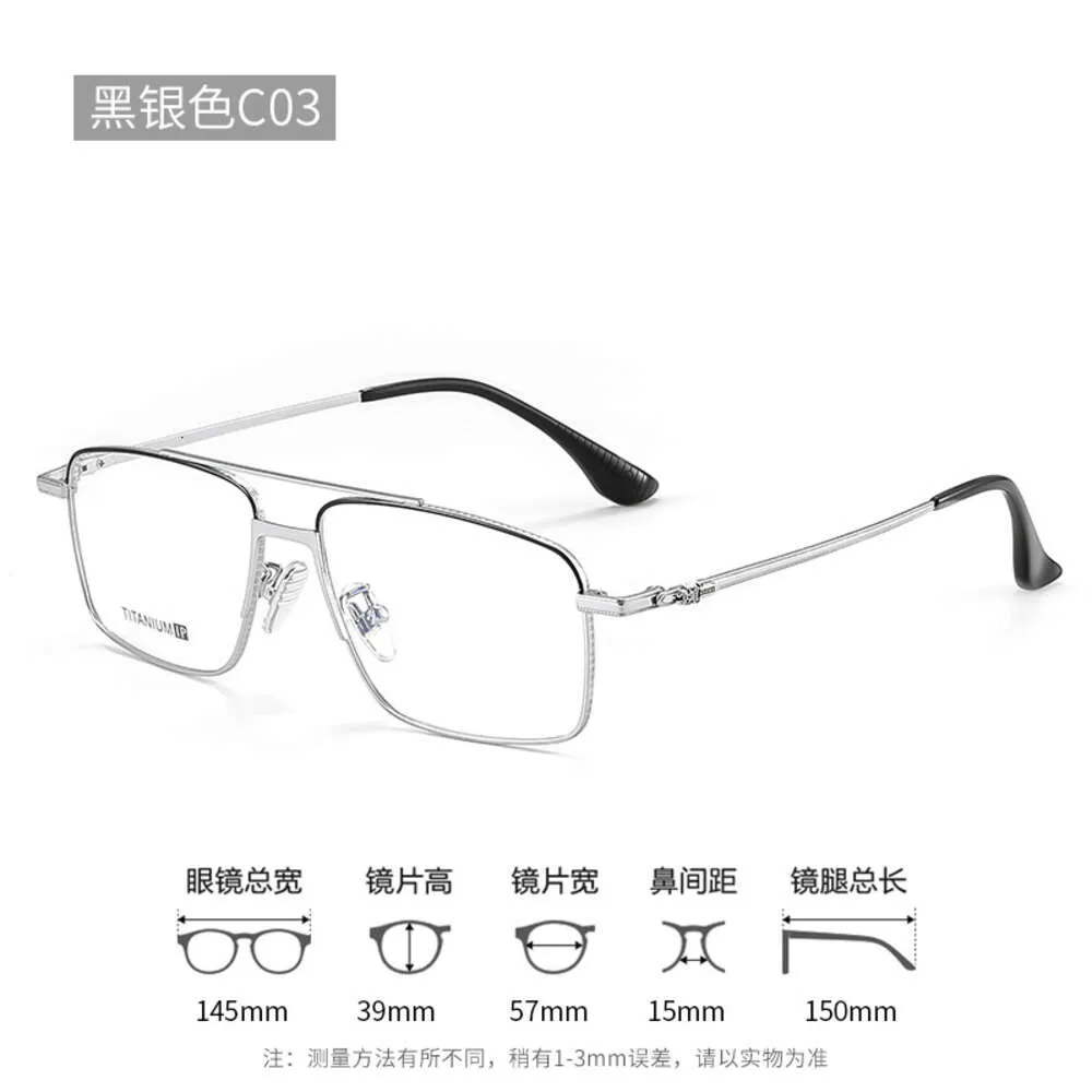 2024 Luxur Designer CH Solglasögon för kvinnor Kromar Glasögon Ramar Mens Stor rent Titanium Myopia Hjärtat Eyeglass Frame Ladies Unisex Högkvalitativ glasögon 7zus