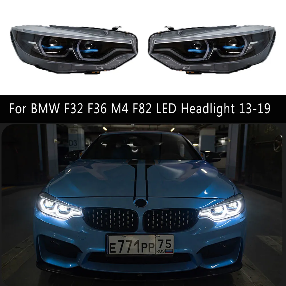 المصباح الأمامي لـ BMW F32 F36 M4 F82 425i المصباح الأمامي 13-19 نهار تشغيل لافتة لتيرة العدسة العدسة