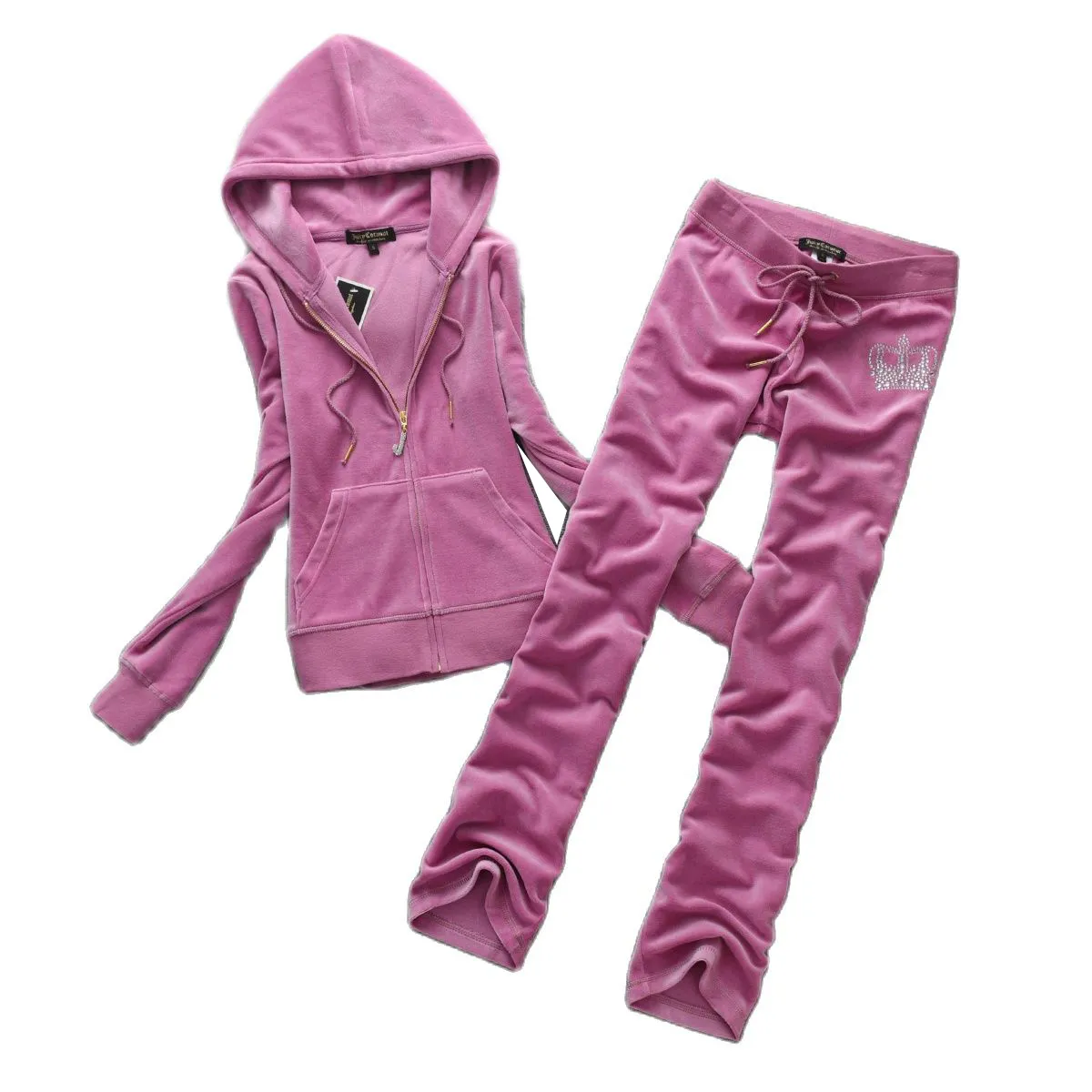2024 Spring/Autumn Womens Juicy Velvet Velour Tracksuit