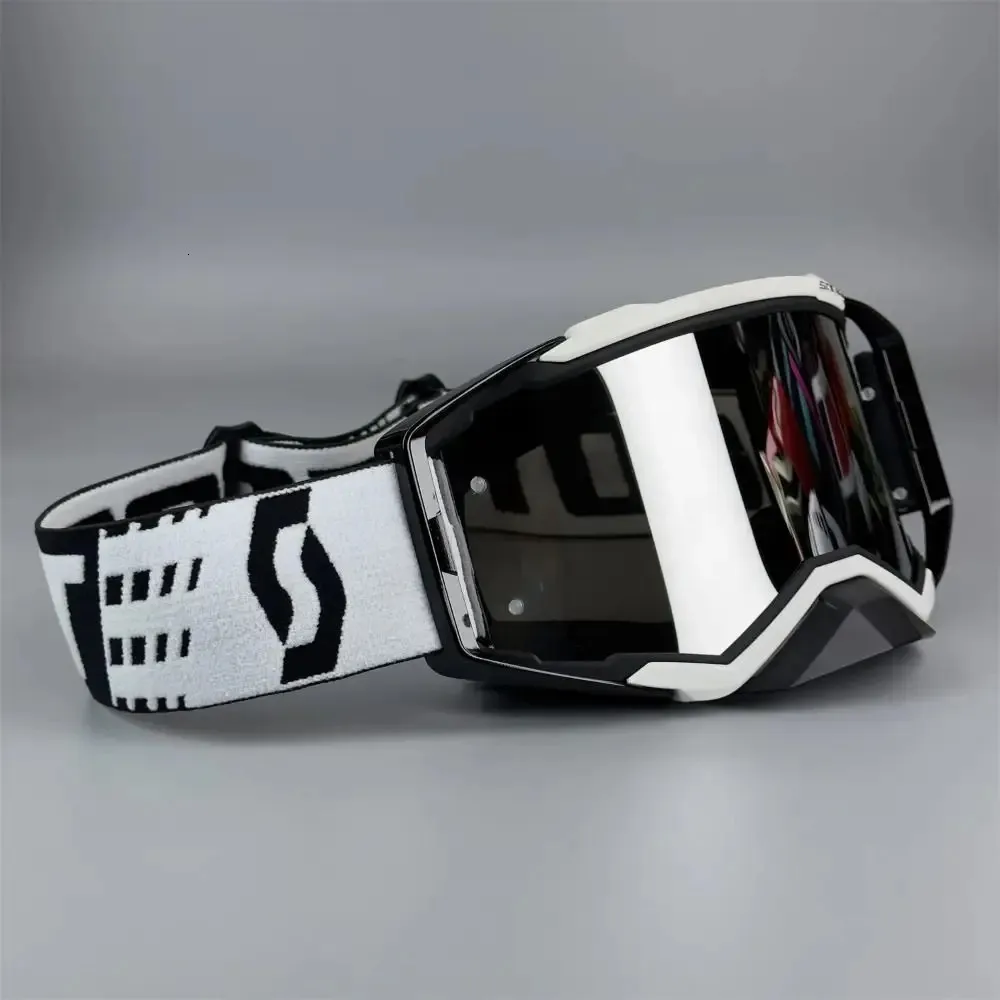 Очки для мотокросса ветрозащитные мужские велосипедные скутеры противотуманные УФ-защита уличные MTB MX мотоциклетные гоночные очки лыжная маска 240115