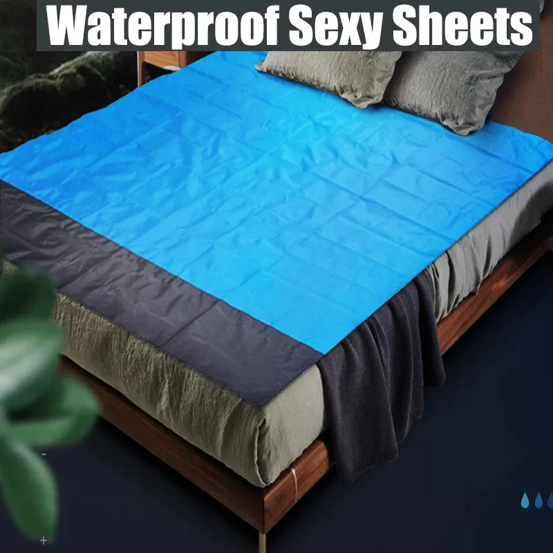 Produkt seksu fetysz arkusz łóżka czarna wodoodporna pasja pościel