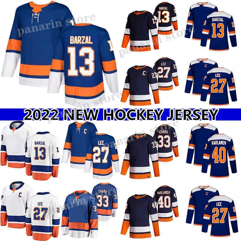 Maillots de hockey cousus Zdeno Semyon Lee Mathew Chara Zach Parise Barzal Varlamov Anders, maillots de hockey sur glace, 2022