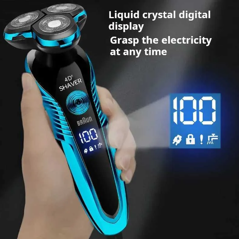 Original toBRAUN Elektrorasierer 4D für Männer, elektrischer Haarschneider, USB wiederaufladbar, professioneller Haarschneider, Haarschneider