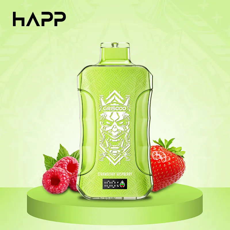 Happ Bar Crystal Vape 15k Puffs Vaper jednorazowe 15000 zaciągów e-papierosy desechbable papierosy Lectroniques Siatbles Cewki Vapery E Papieros Shisha 2% 5%