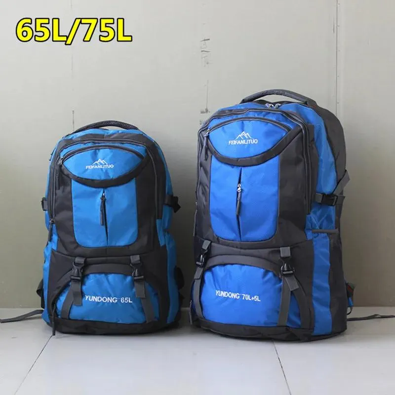 Tassen 65L/75L Nylon Waterdicht Wandelen Sport Rugzak Mannen Vrouwen Outdoor Bergbeklimmen Camping Reisbagage Tas Tactische Rugzak