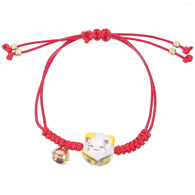 Pulseras con dijes para novias, pulsera para estudiantes, cadena de mano tejida, decoración, correa de muñeca delicada, Navidad