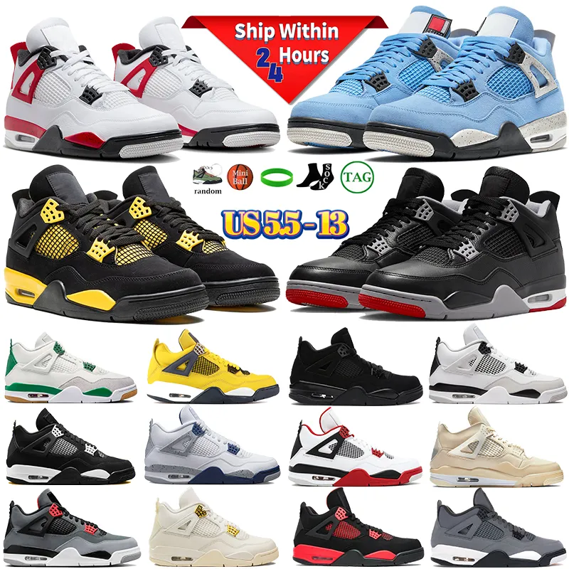 2019 New Bred 4 4s IV What The Cactus Jack Laser Wings Scarpe da pallacanestro da uomo Denim Blue Eminem Pale Citron Sports Designer Sneakers