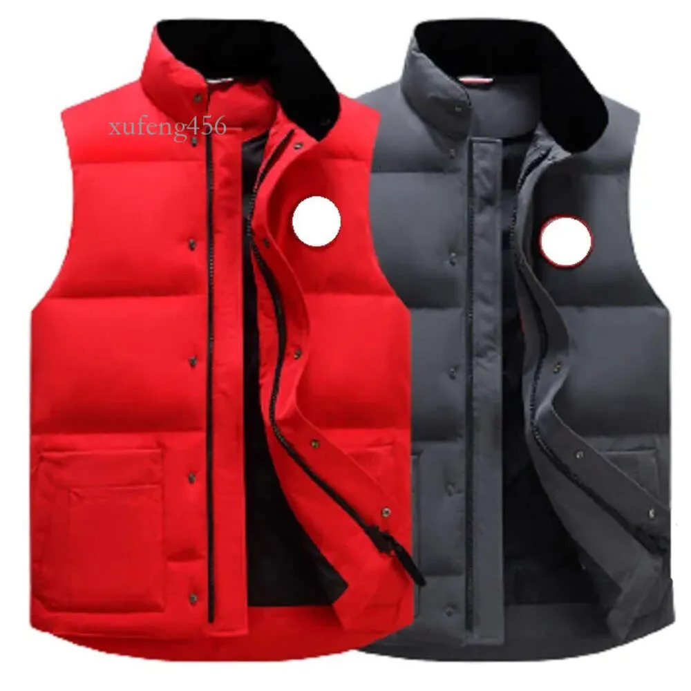 Designer Down Vest Pocket Vestes Haute Qualité NFC Femmes Parka Sans Manches Puffer Veste Zipper Badges Hommes Downs Casual Manteau Goose Gilets Noir 2XL