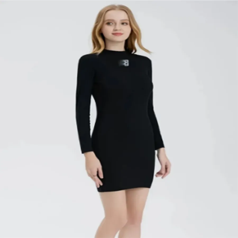 Women's Dresses Designer Dress y2k Casual Versatile Stand up Neck Short Sleeve Letter Print Fashion hoodie