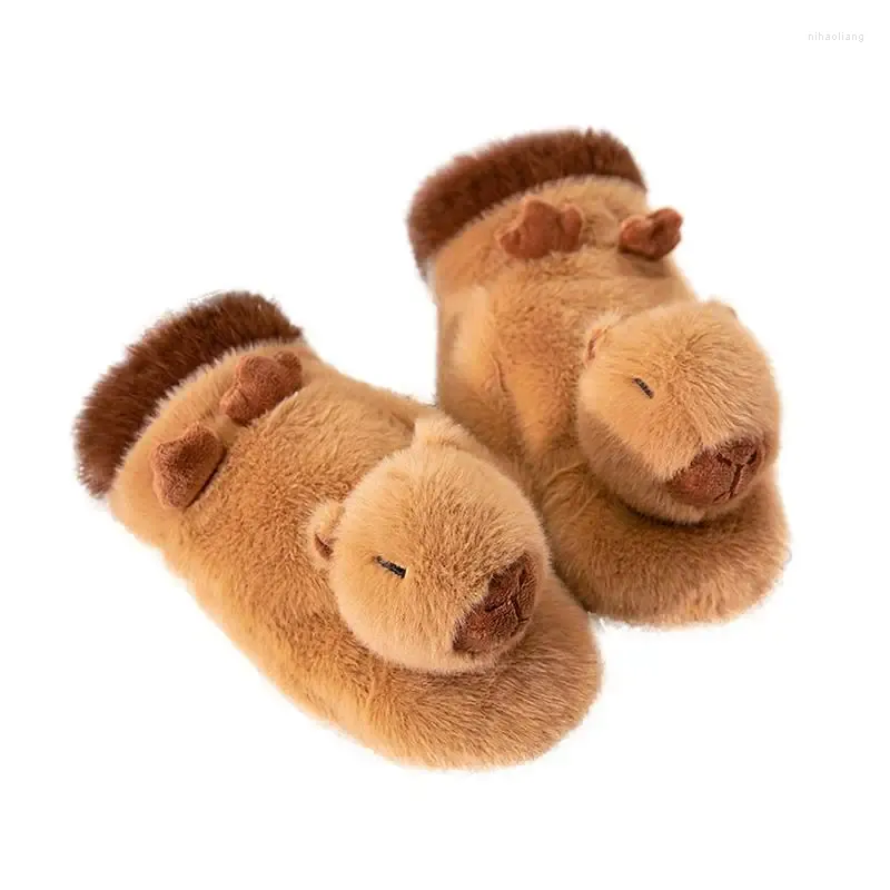 Einweghandschuhe Anime Winter Capybara Design Plüschtier Schneemobil Fäustlinge Warm Snowboard Schnee für Frauen