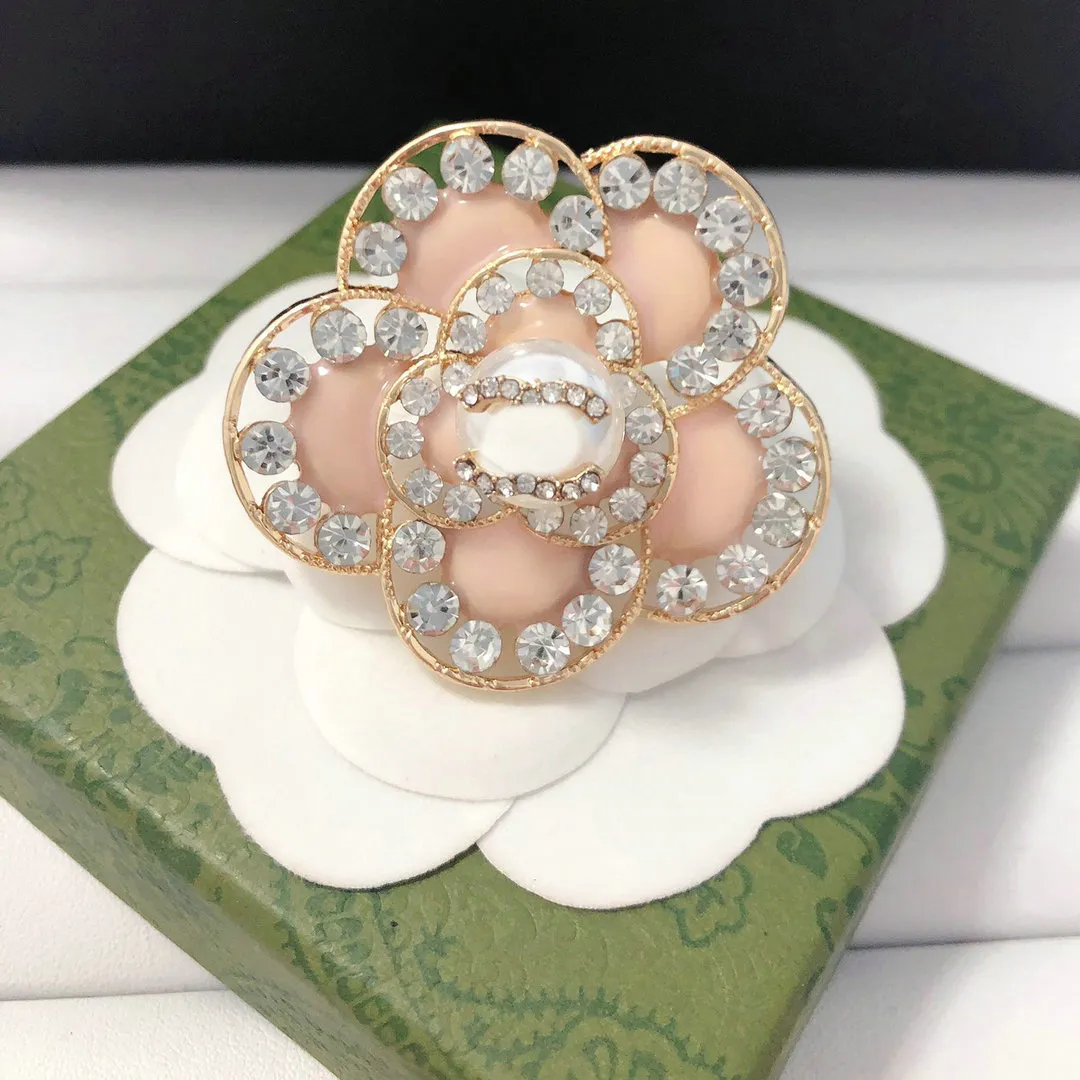 Women's Crystal Leaf & Flower Brooch Set - Pearl Rhinestone Floral Pin Jewelry Gift