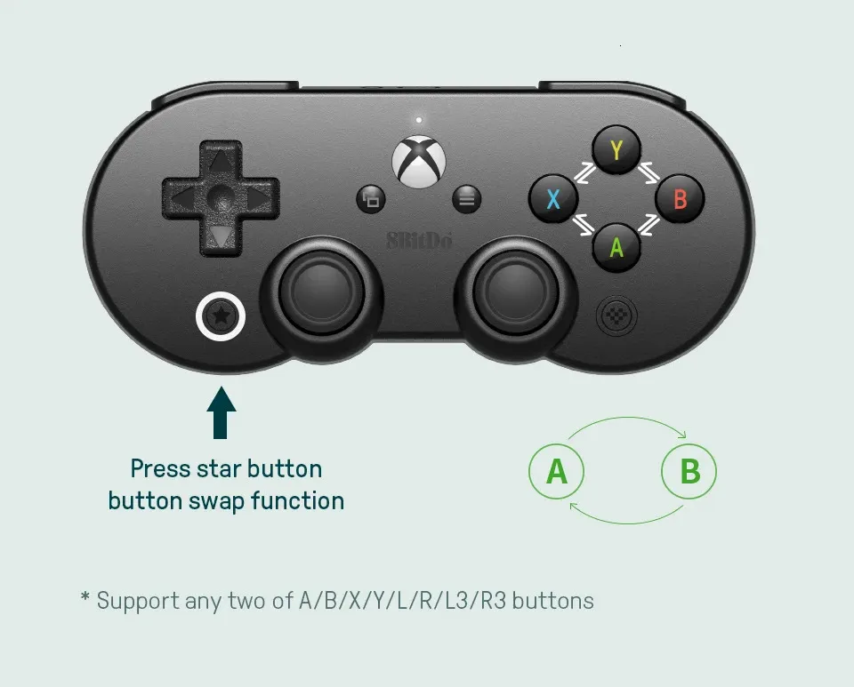 8BitDo SN30 Pro Bluetooth Wireless Controller For Xbox Cloud Gaming On ...