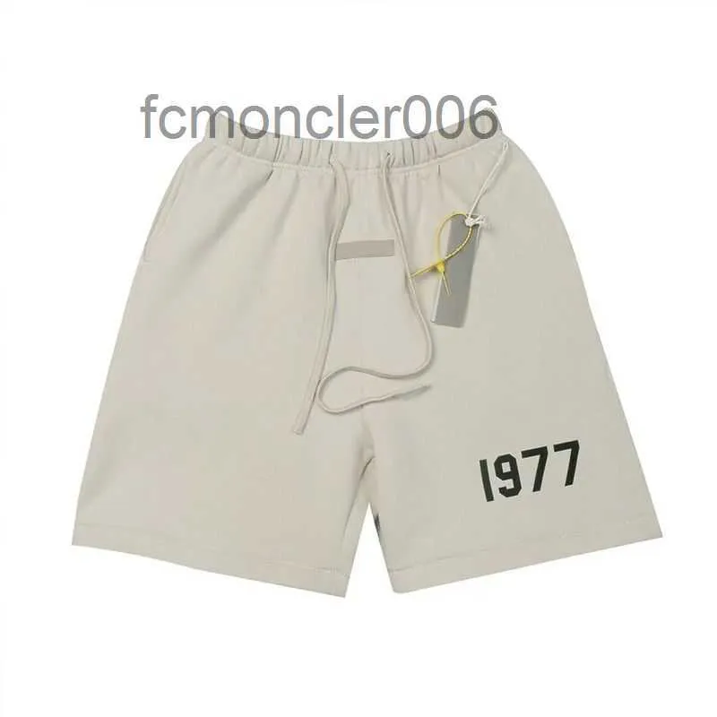 Designer Shorts 1977 Peur de l'été Dieu Coton Marque Ess Hommes Pantalon Couples Joggers Pantalon Rue Homme Court Femmes Streetwear Taille Asiatique S-xl PUEL