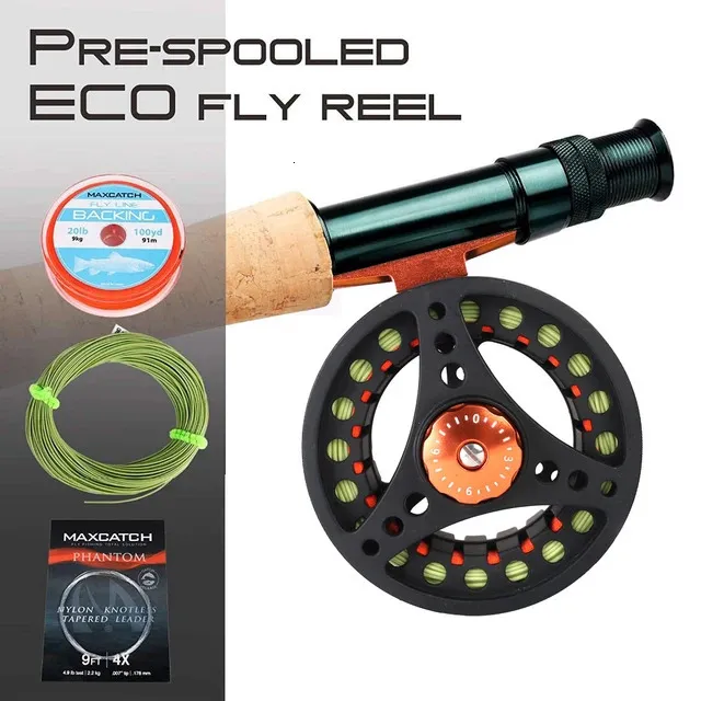 Maximumcatch High Quality ECO 2/3/4/5/6/7/8WT Fly Reel Large Arbor Aluminum Fly  Fishing Reel Hand Changed Fishing Reel 240116 From 19,36 €