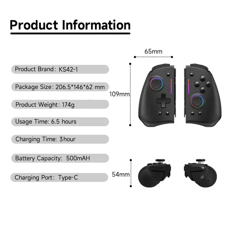 LinYuvo KS42 Wireless Nyxi Joypad Controller For Nintendo