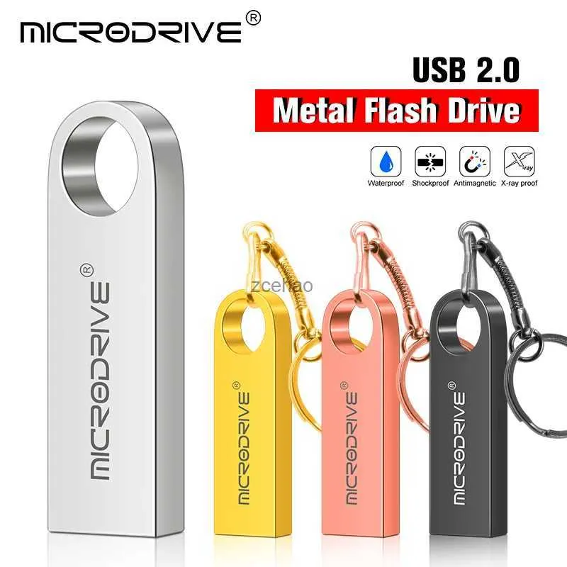 USB Flash Drives Mini metalowy napęd USB Flash 4 GB 8GB 16GB 32 GB Personalize Pen Drive 64 GB 128G Pamięć USB Stick U Disk Prezent Niestandardowy