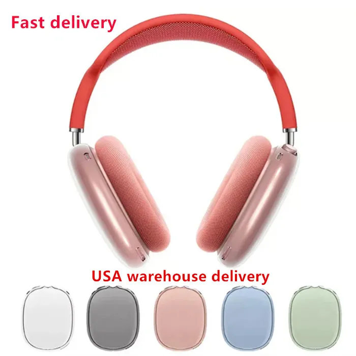 AirPods için Max Bluetooth Kulaklıklar Kulaklık Aksesuarları Şeffaf TPU Katı Silikon Su Geçirmez Koruyucu Kılıf Airpod Pro Max Kulaklıklar Kulaklık Kapak Kılıfı