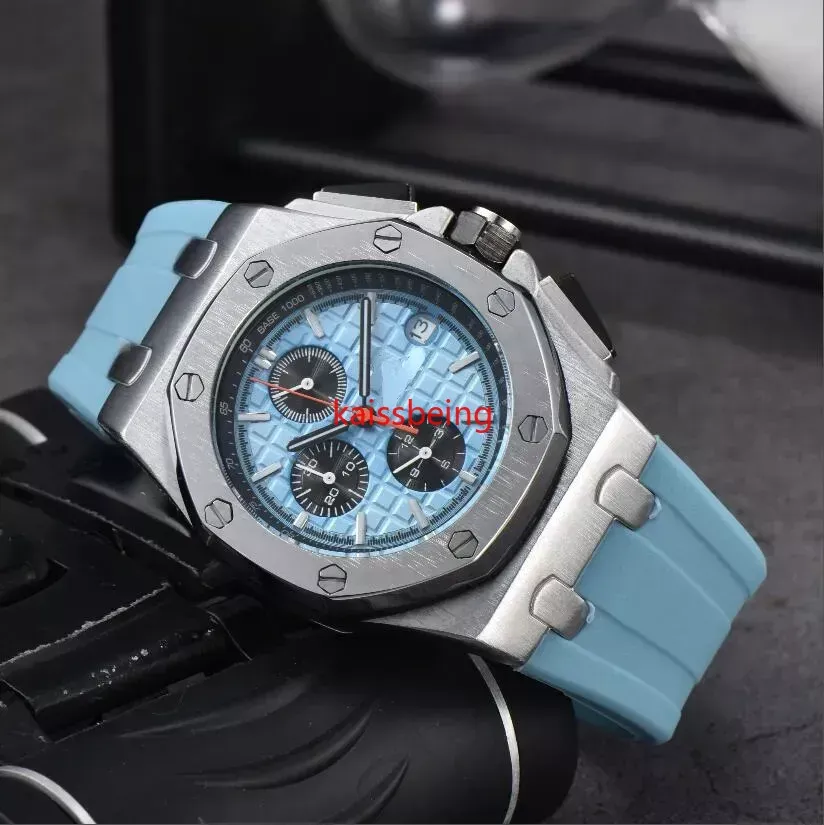 182 Мужчины Женская А. П. Страница Классика Royaloak Hexagon Watch Watches Top Quartz Modern Watch Fashion Brand Спортивные часы хронограф Montre de Luxe H57475